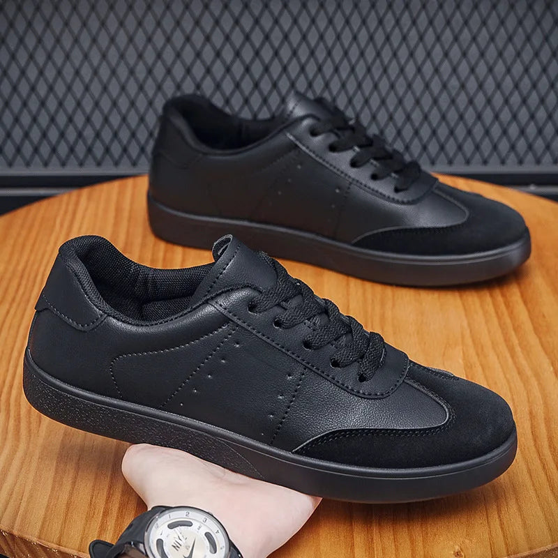 Men's Leather Platform Sneakers