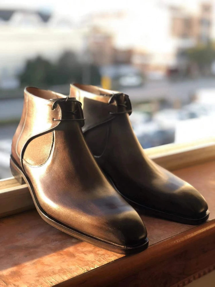 Handmade Leather Ankle Boots