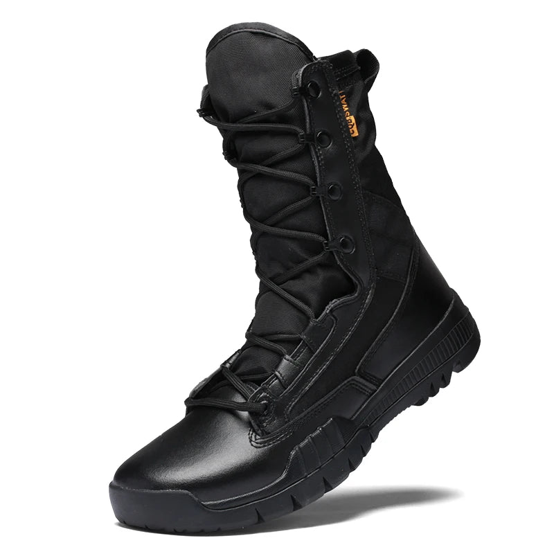 Men's Brown Tactical Snow Boots