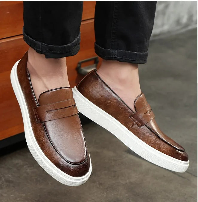 Breathable British Style Casual Loafers