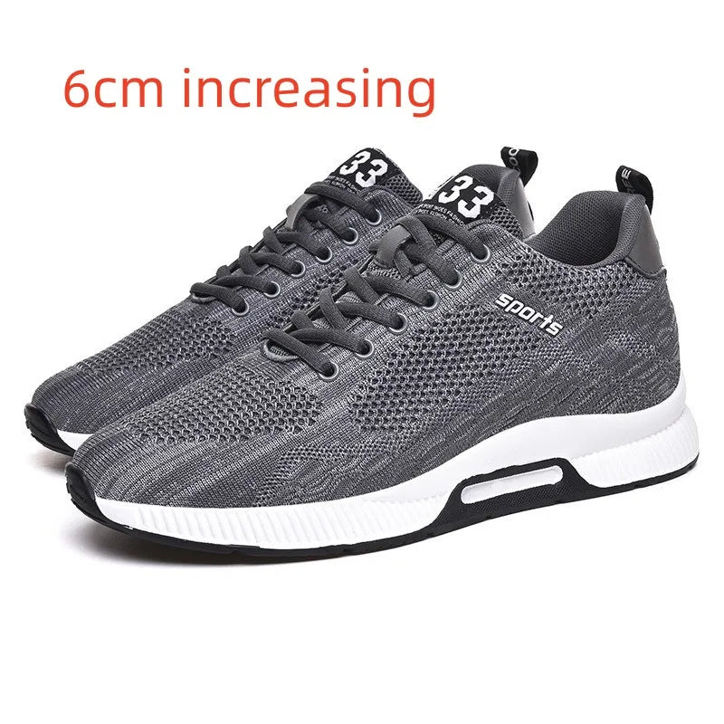 Men's Breathable Mesh Elevator Sneakers