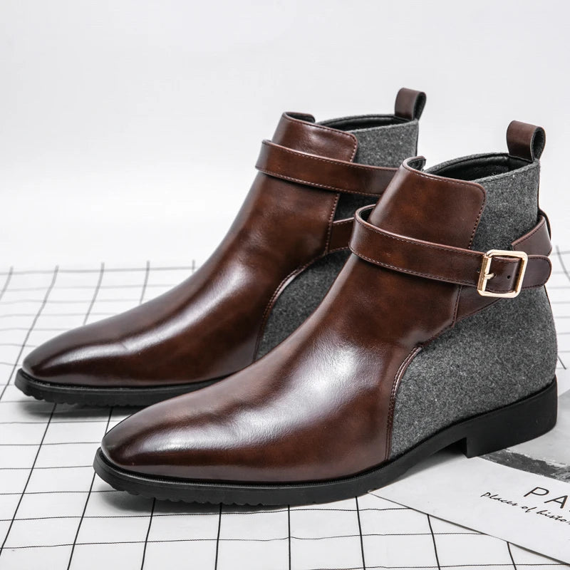 Men's Leather Dress Boots