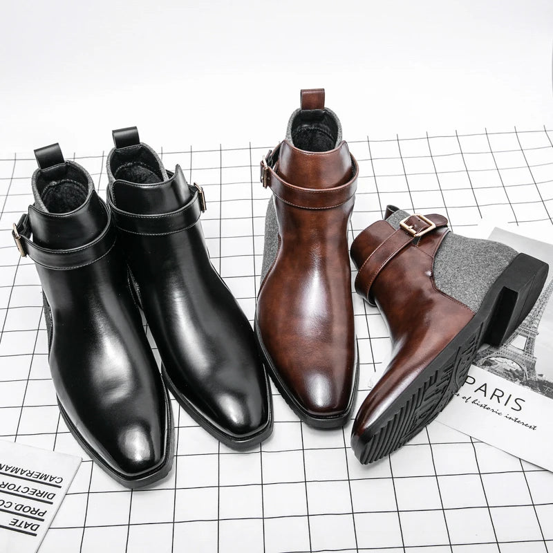 Men's Leather Dress Boots