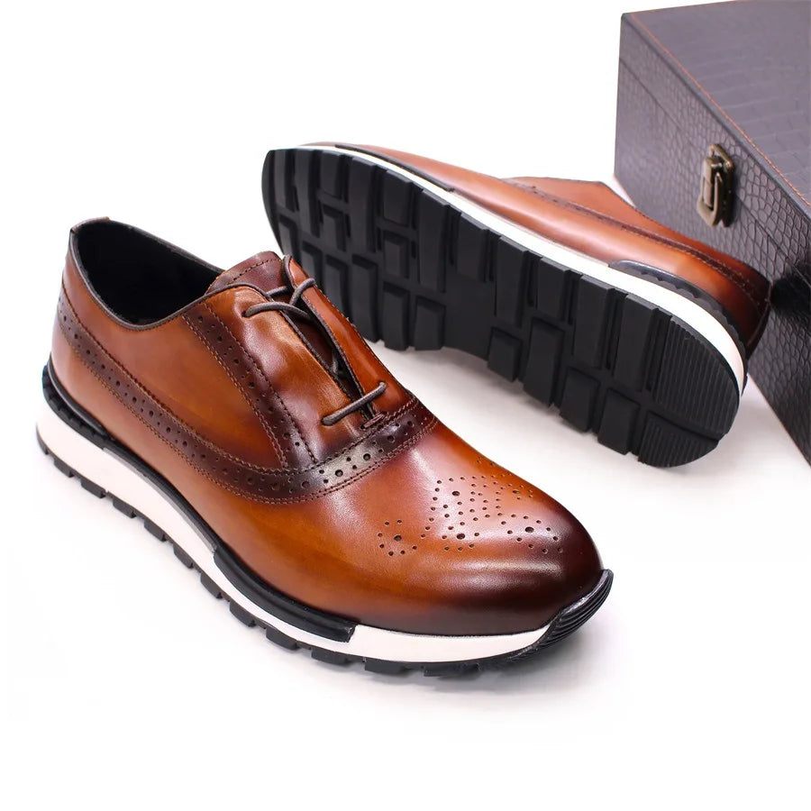 Men's Monk Strap Leather Shoes