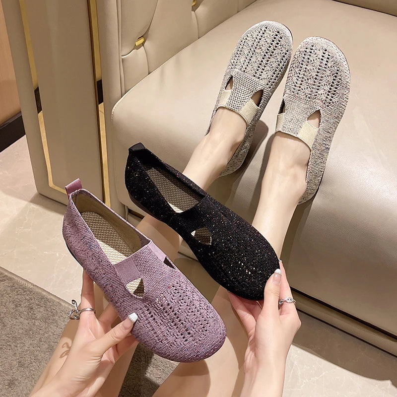 Women's Knitted Slip-On Sneakers