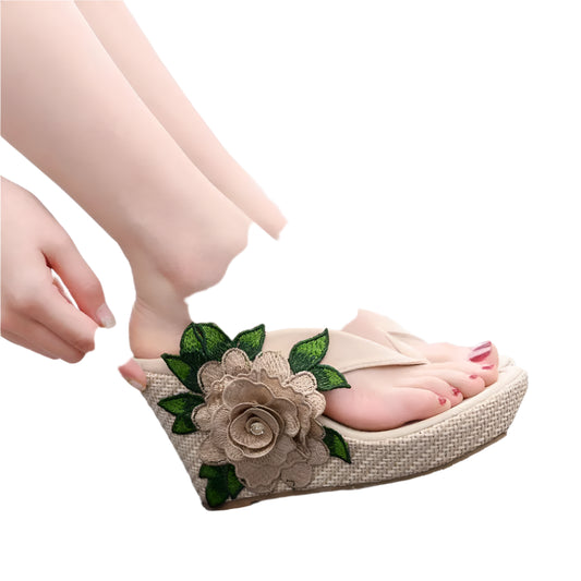 Women's High-Heel Flip-Flop Sandals