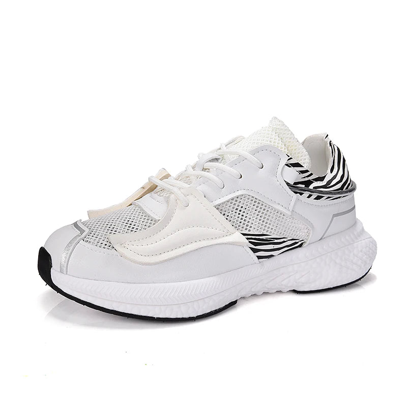 Men's White Luxury Running Sneakers