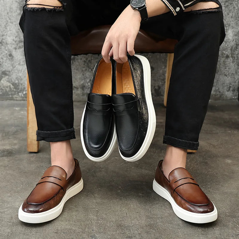 Breathable British Style Casual Loafers