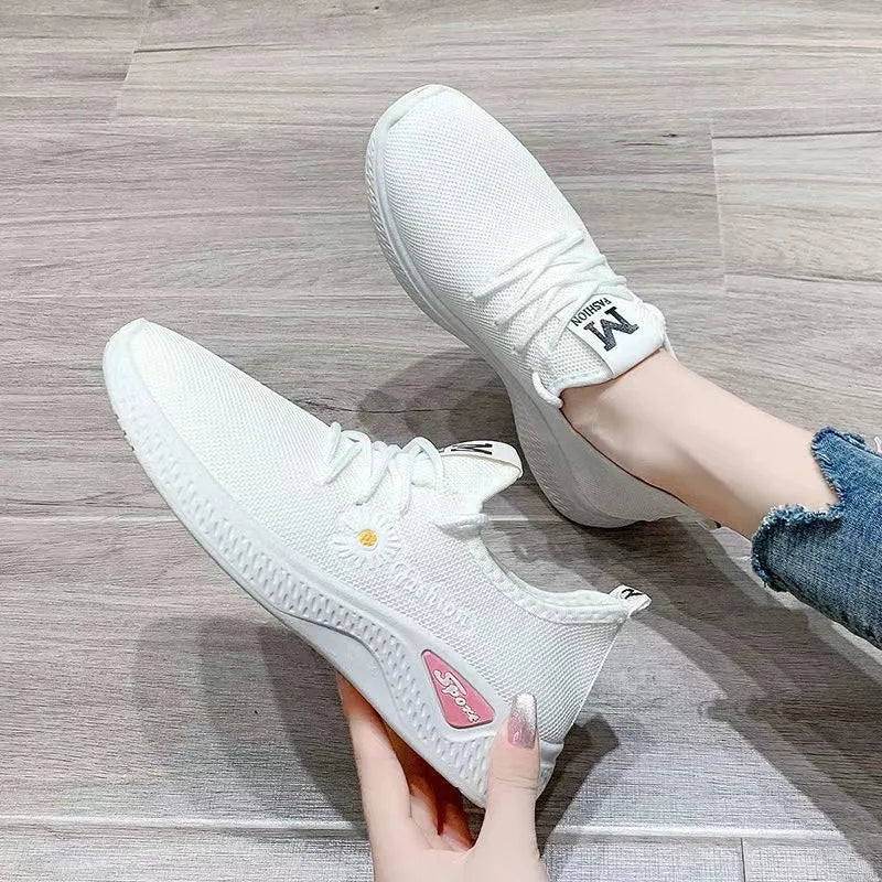 Breathable Mesh Platform Workout Sneakers