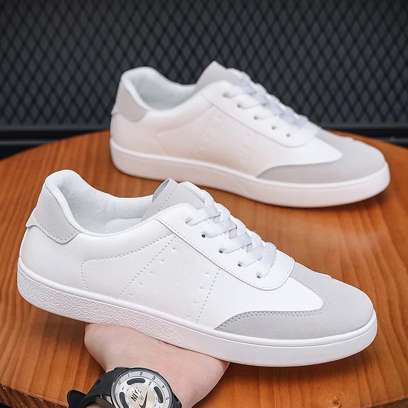 Men's Leather Platform Sneakers