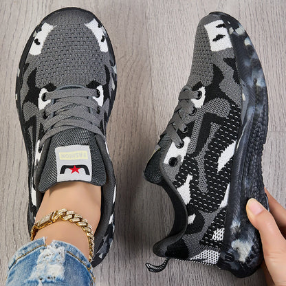 2025 Summer Men's and Women's New Mesh Breathable Sports and Leisure Shoes Women's Ultra Light Soft Bottom