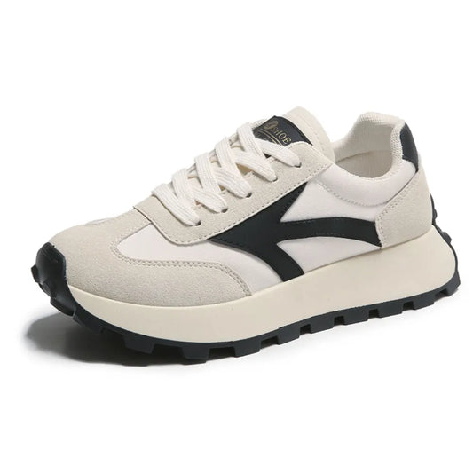 Women Lightweight Running Sneakers Comfortable Casual Walking Shoes Breathable Lace Up Sneakers Patchwork for Running Hiking