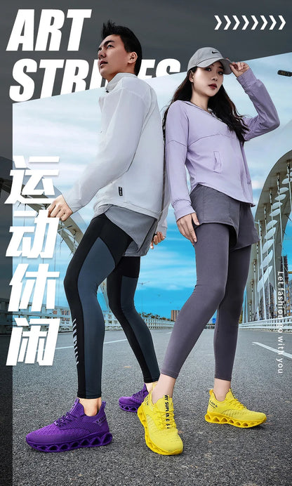 Women's running shoes, lightweight mesh, breathable and comfortable flat soft tennis shoes, blade sports shoes for women