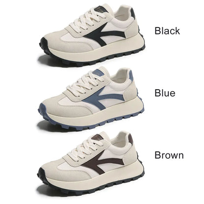 Women Lightweight Running Sneakers Comfortable Casual Walking Shoes Breathable Lace Up Sneakers Patchwork for Running Hiking