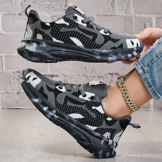 2025 Summer Men's and Women's New Mesh Breathable Sports and Leisure Shoes Women's Ultra Light Soft Bottom
