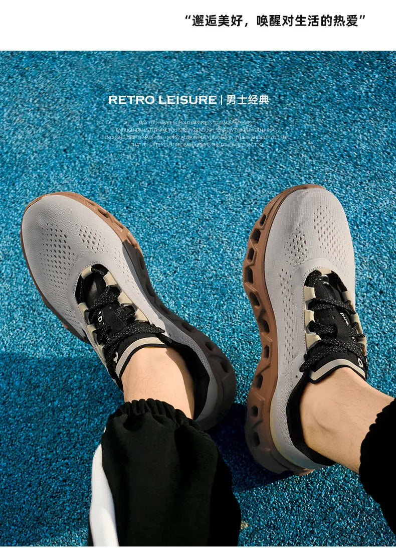 Marathon Men Sports Running Shoes Air Cushion Breathable Lightweight Male Comfortable Athletic Casual Sneakers Hiking Outdoor