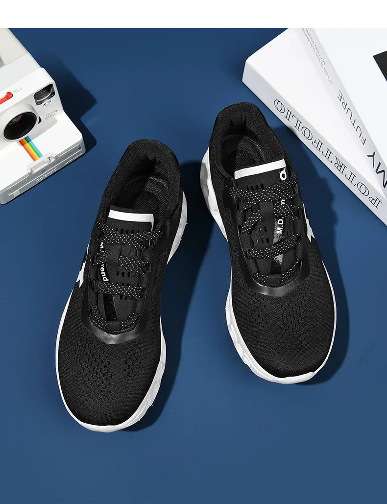 Marathon Men Sports Running Shoes Air Cushion Breathable Lightweight Male Comfortable Athletic Casual Sneakers Hiking Outdoor