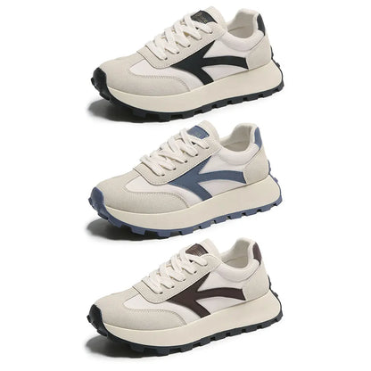 Women Lightweight Running Sneakers Comfortable Casual Walking Shoes Breathable Lace Up Sneakers Patchwork for Running Hiking