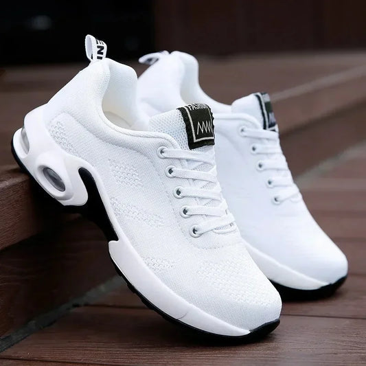 Summer Women Sneakers Outdoor Running Air Cushion Sport Shoes Increase Height Breathable Walk Shoes