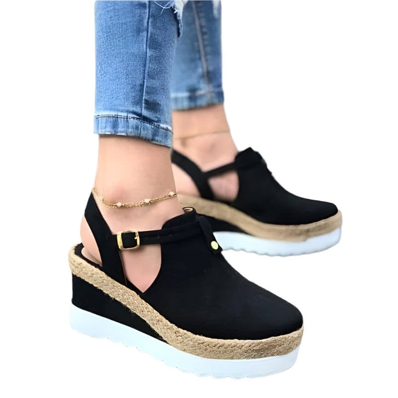 Woman Vintage Wedge Platform Sandals