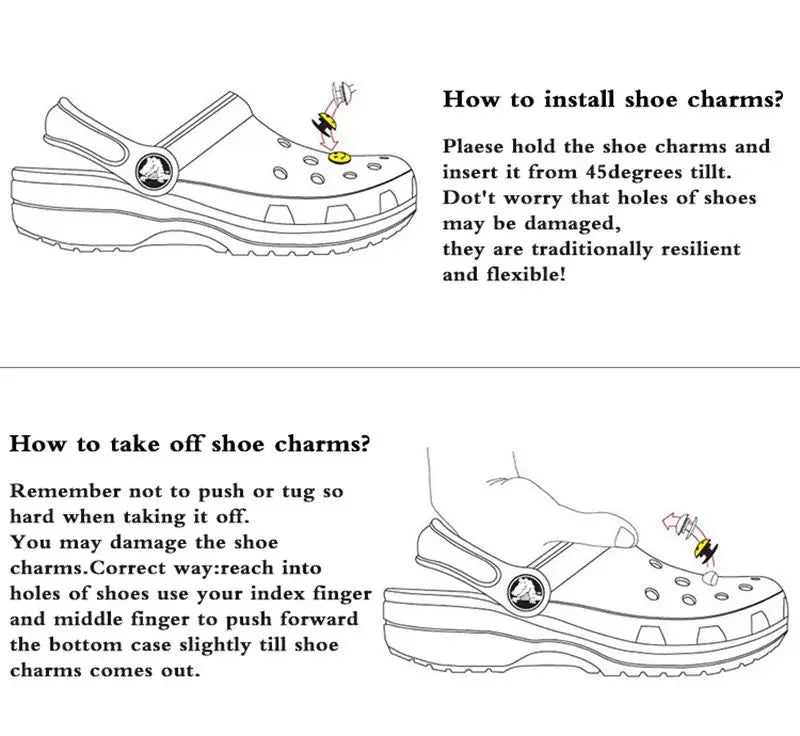 Cartoon Food Crocs Charm