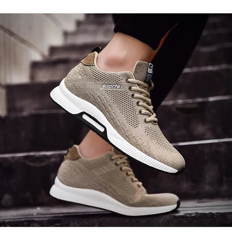 Men's Breathable Mesh Elevator Sneakers