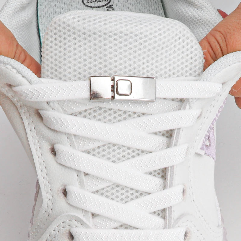 Elastic Laces Sneakers Press Lock