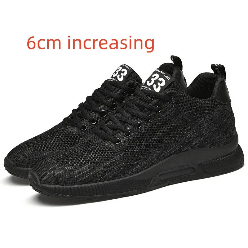 Men's Breathable Mesh Elevator Sneakers